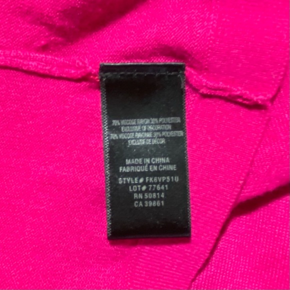 T Tahari Bevan Knit Top Sweater Satin Ruffle Cardigan Sz SP PINK - Picture 5 of 6